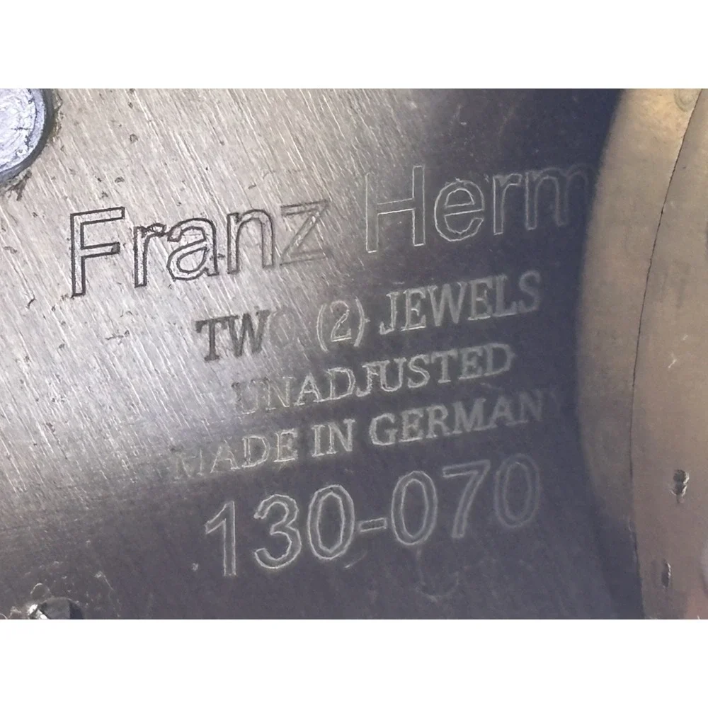 Antique Franz Hermle Ornate Brass Mantel Clock Mechanical 130-070 Roman Numerals